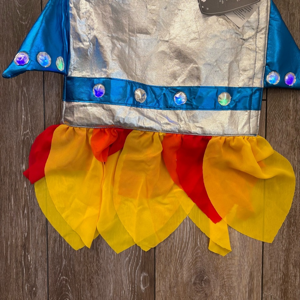 🚀 Pottery Barn Kids Light-Up Rocket Ship Halloween Costume 2T NWT - Picture 4 of 10